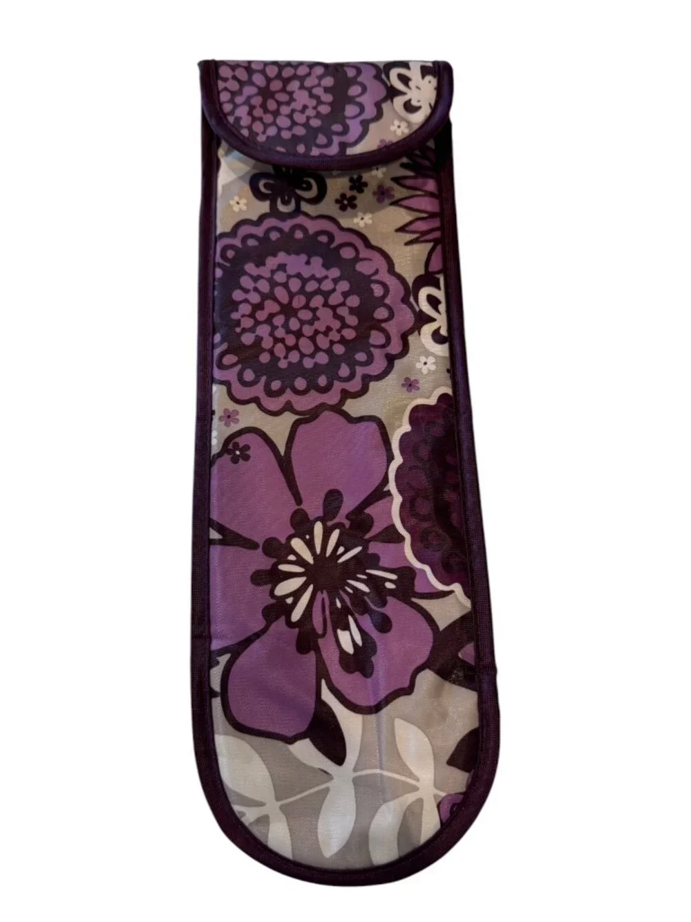 Thirty-One Purple Floral Thermal Styling Tool Cover